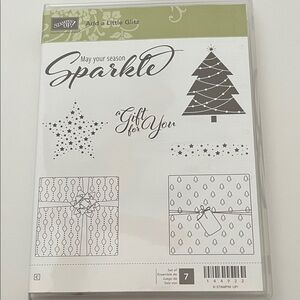 Stampin' Up! Add a Little Glitz Stamp Set - Black and White